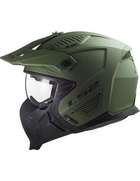 CASCO LS2 DRIFTER SOLID VERDE MATE OF606